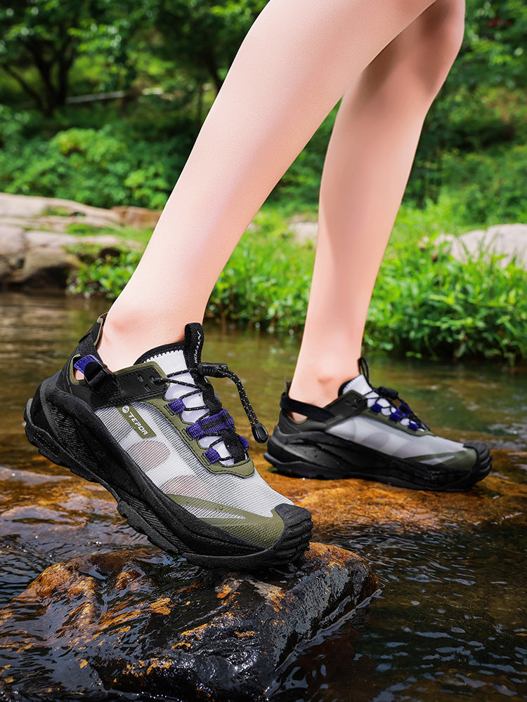 TEPOR women's outdoor water shoes with multicolor design, suitable for water activities, featuring comfortable and anti - slip performance. Official authentic product from TEPOR, a brand since 1986.