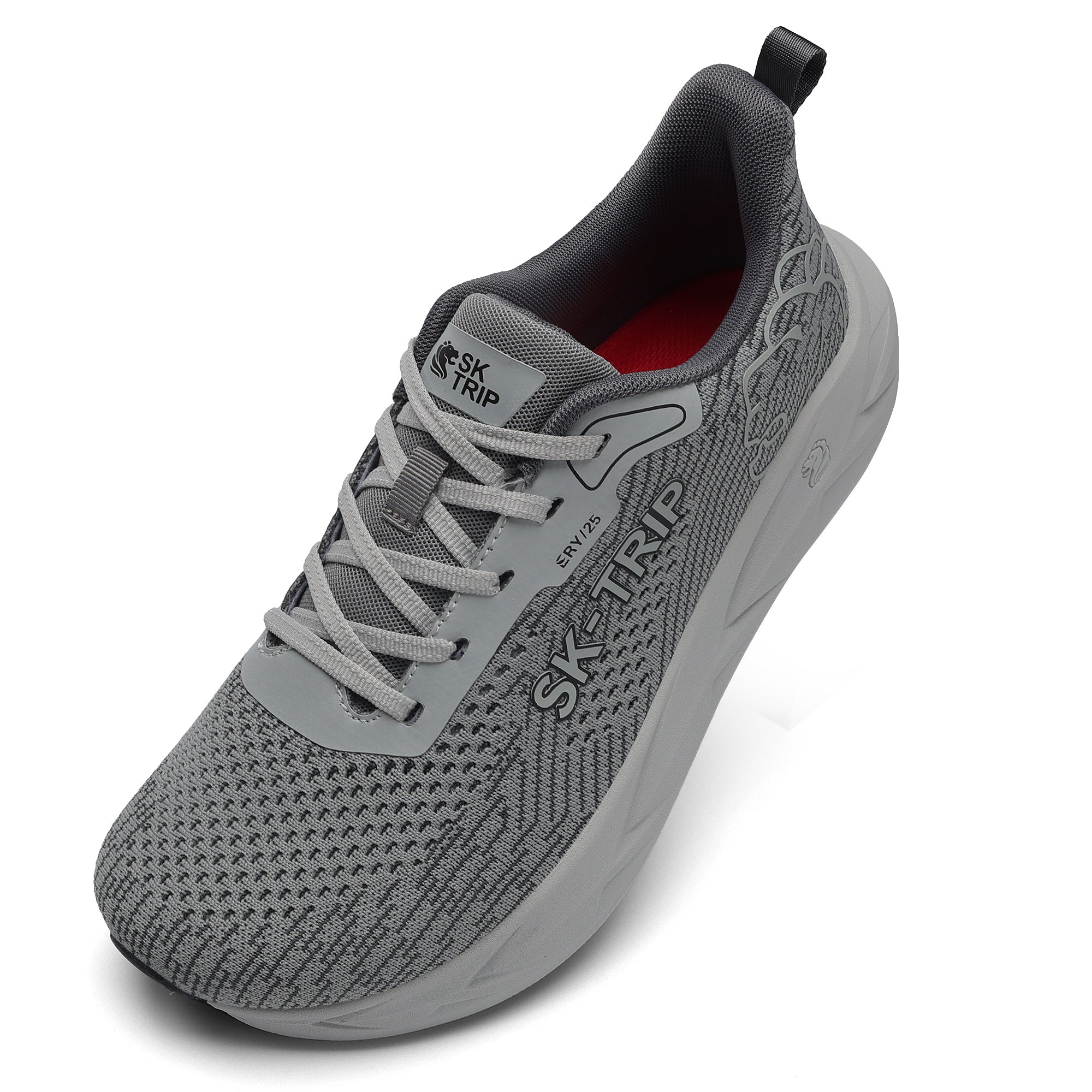 Sting Tree 8011-1 Gray Sneakers Top View - Wide Forefoot Space Design