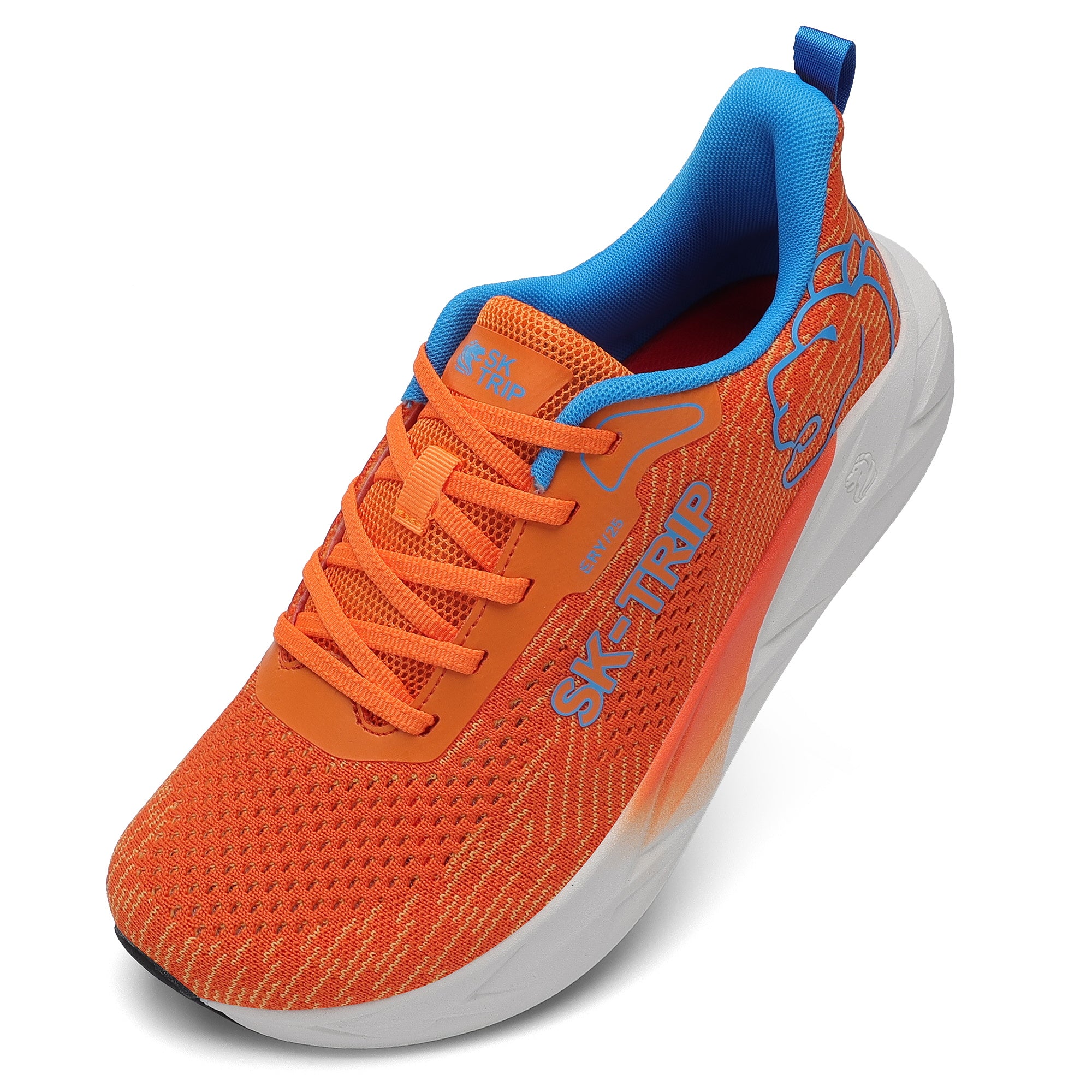 Sting Tree 8011-1 Orange Sneakers Back View - Arch Support Design