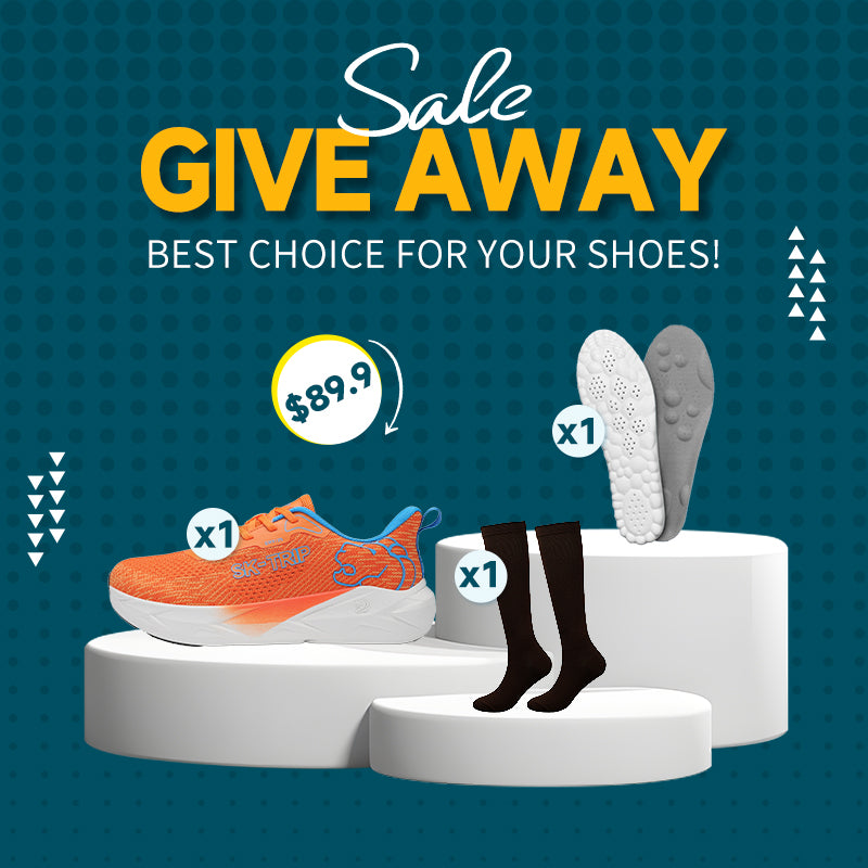 Sting Tree 8011-1 Orange Wide Toe Box Running Shoes - Zero Drop Sole Design